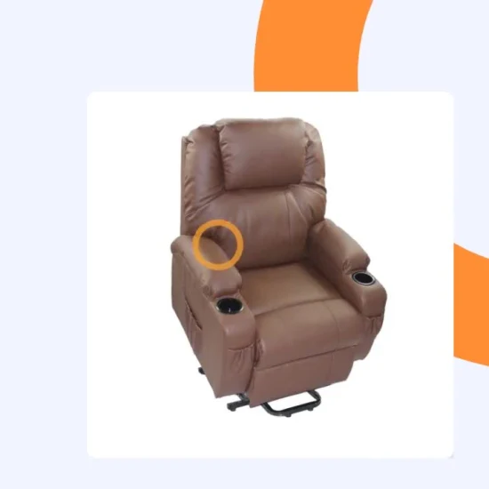 L'ISO a approuvé deux simples fauteuils élévateurs de massage à moteur allemand Okin canapé fauteuil électrique inclinable