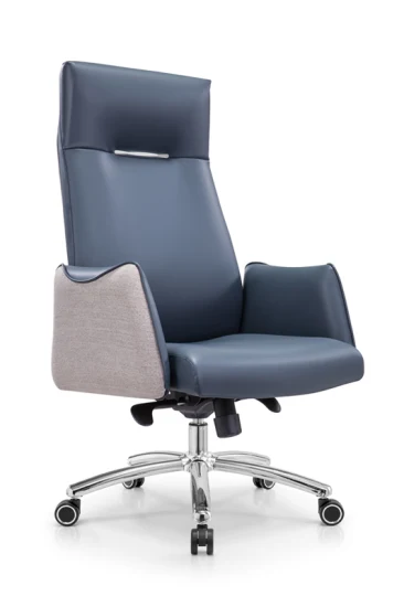 Chaise en cuir de couche supérieure de bureau multi-couleurs de nouveau matériau Heavy Duty Sillas Oficina Mécanisme multifonctionnel Chaise de bureau exécutif de luxe