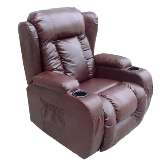 Tissu de canapé électrique inclinable manuel de chaise de salon de fonction de Massage réglable moderne